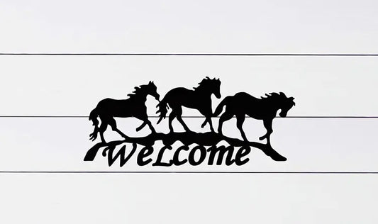 Welcome Horse Sign