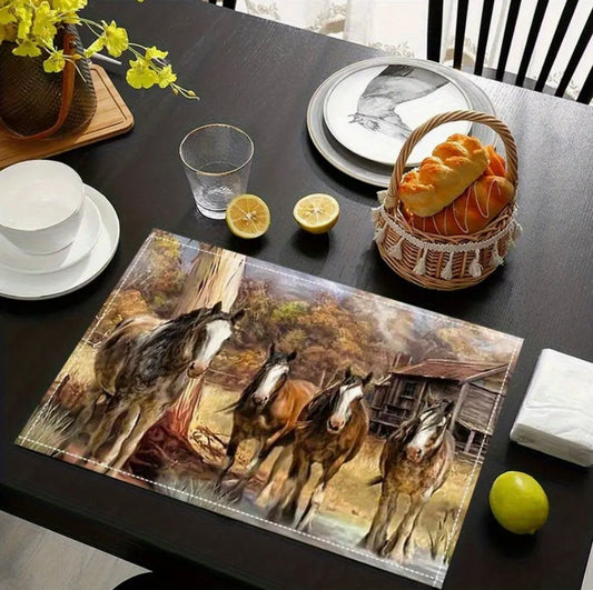 Rustic Horse Place Mats