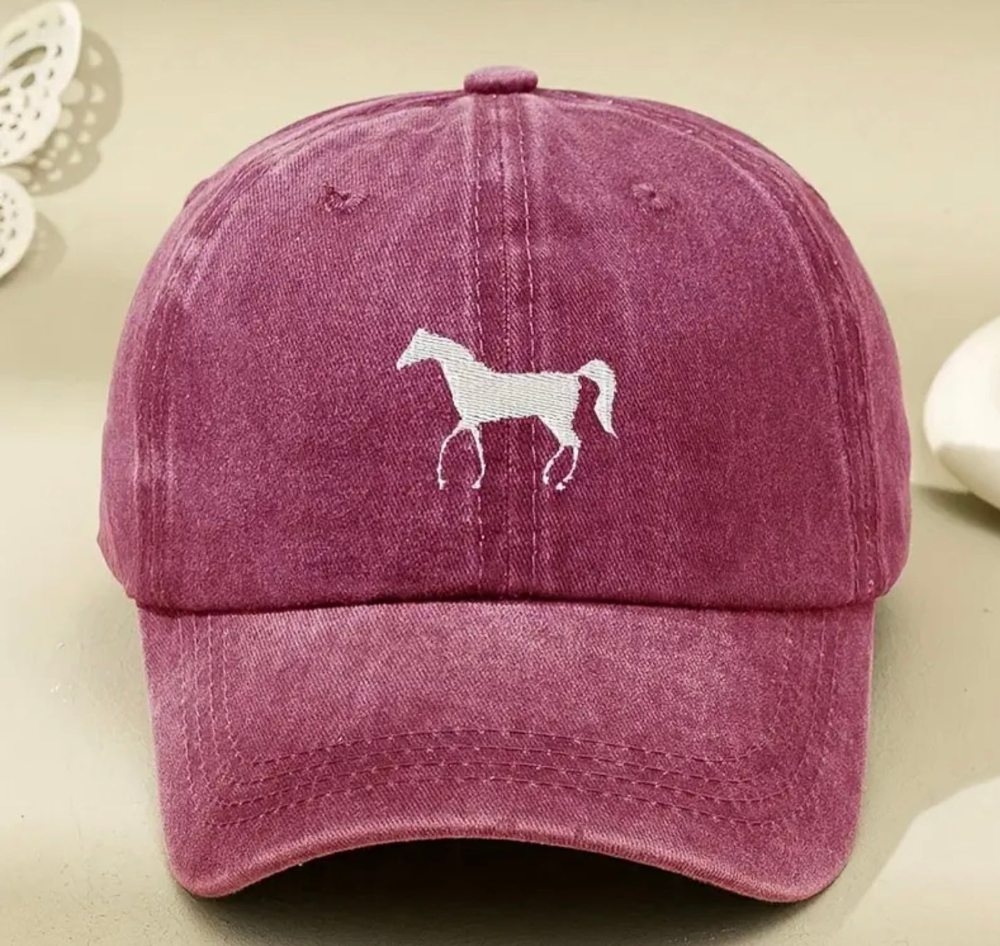 Happy Hoof Distressed Cotton Caps