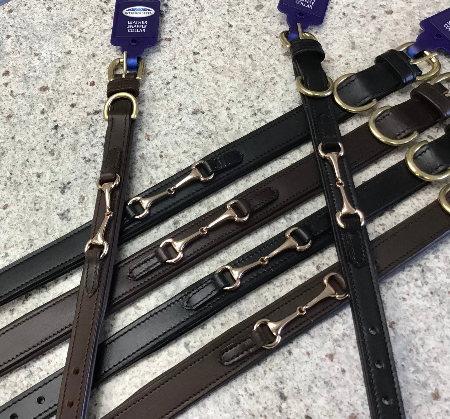 Weatherbeeta Leather Snaffle Collar