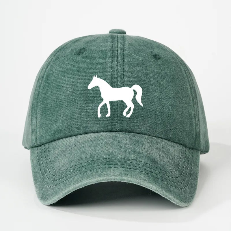 Happy Hoof Distressed Cotton Caps