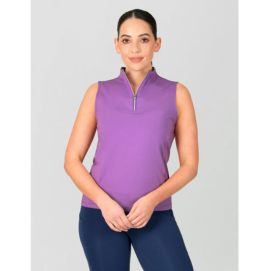 Dublin Sylvie Sleeveless Riding Top Dewberry