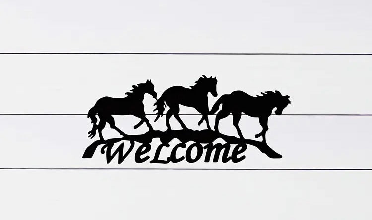Welcome Horse Sign