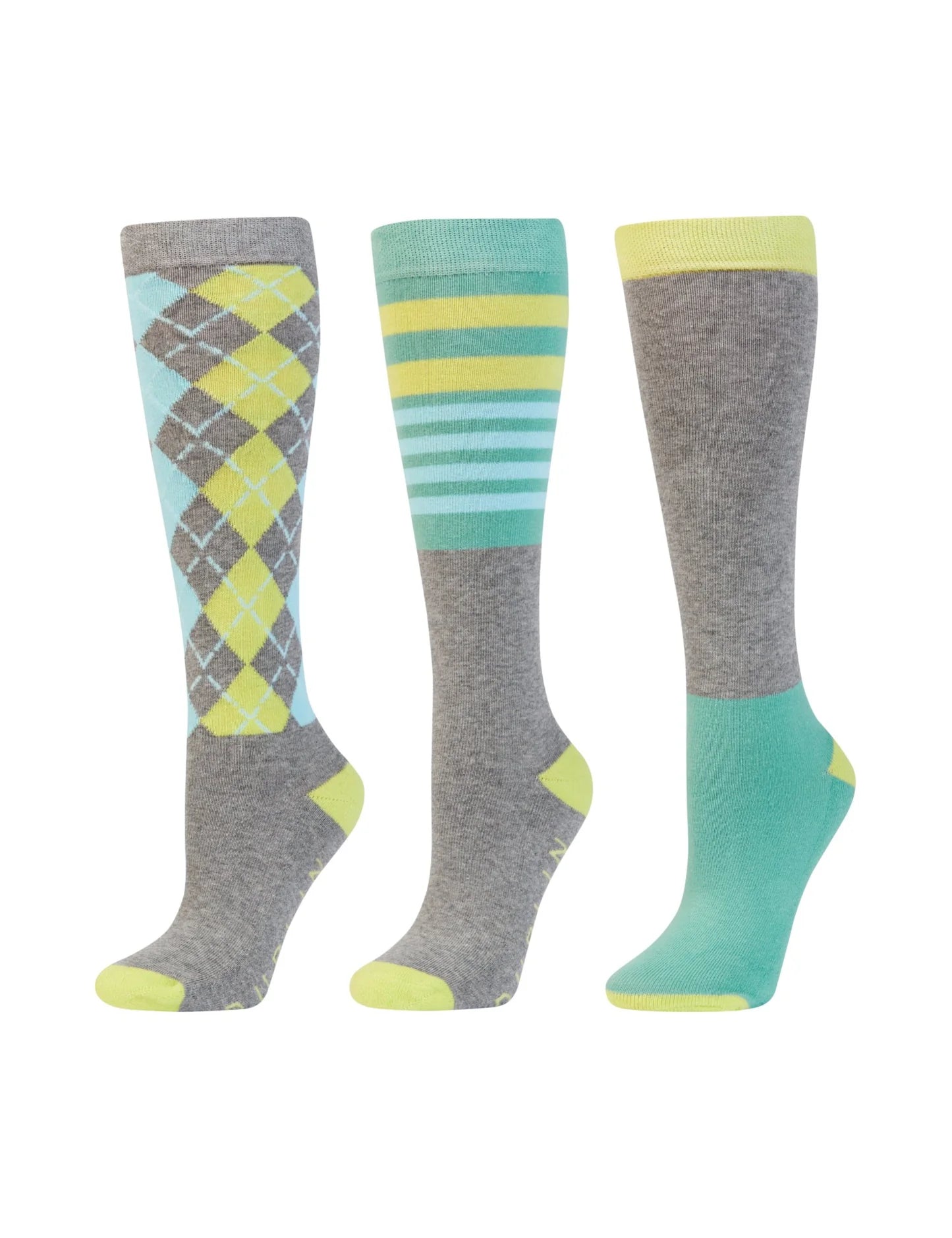 DUBLIN Childs argyle 3 pack socks