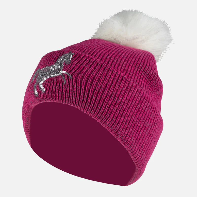 Horze Terry reflective knitted hat