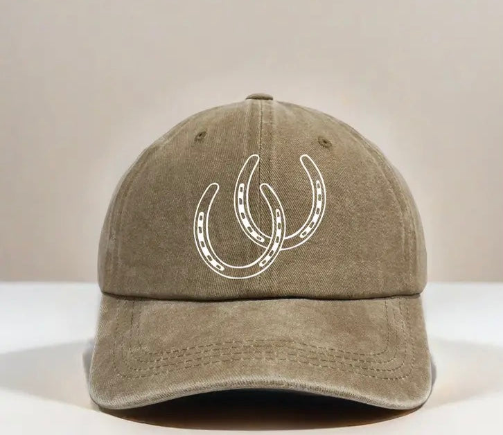 Happy Hoof Distressed Cotton Caps