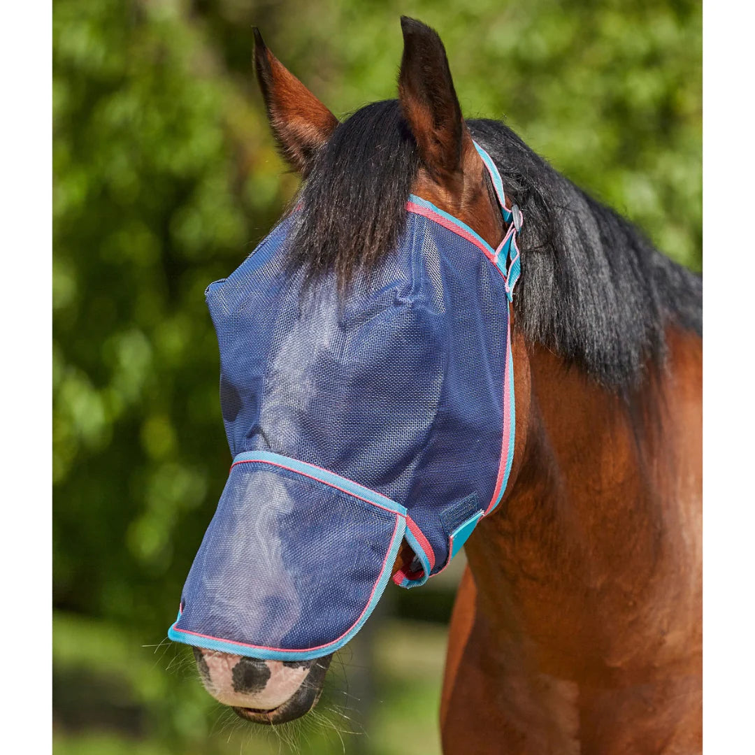 SAXON Buzz Away Fly Mask With Nose