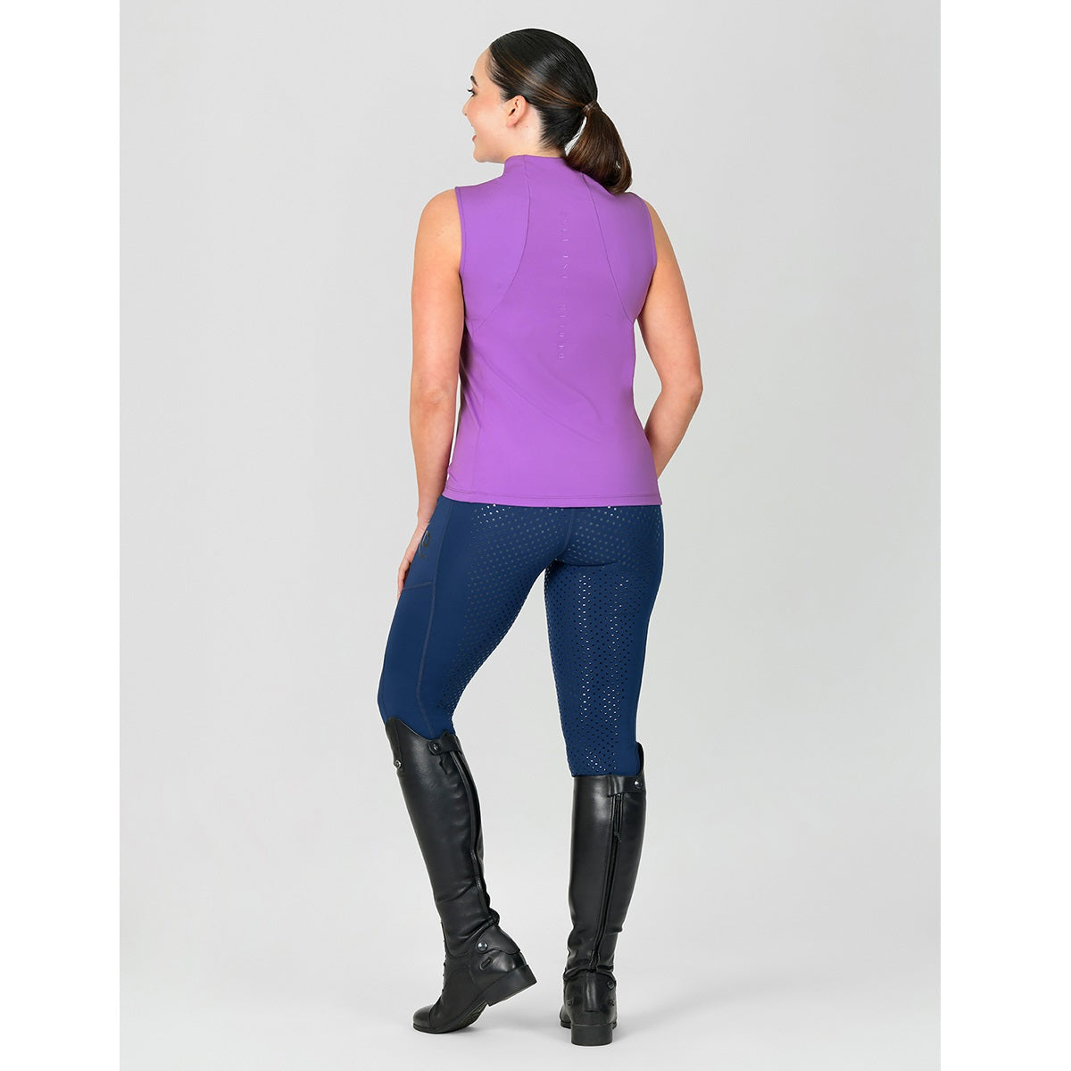 Dublin Sylvie Sleeveless Riding Top Dewberry