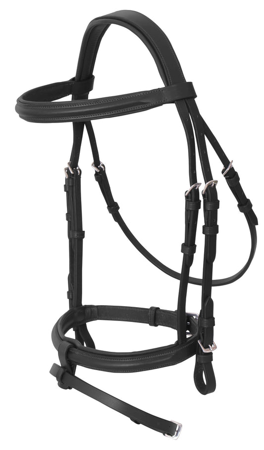 Platinum  Shaped and Padded Bridle