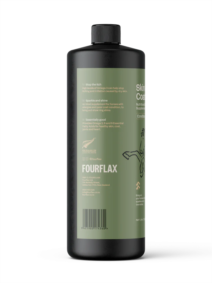 FOURFLAX Horse Skin & Coat Nutritional Oil Supplement