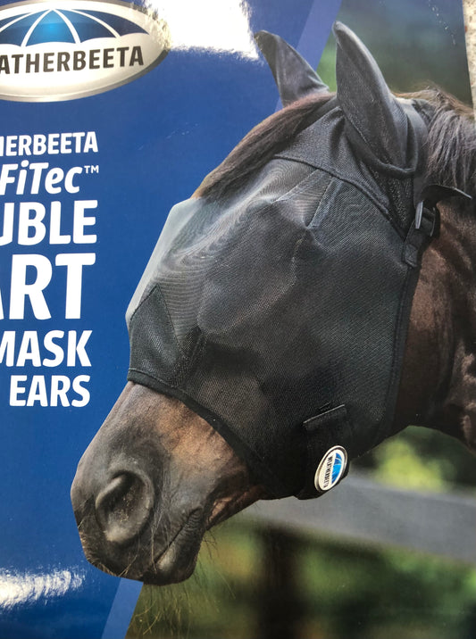 WEATHERBEETA Comfitec Double Dart Deluxe Fly Mask With Ears