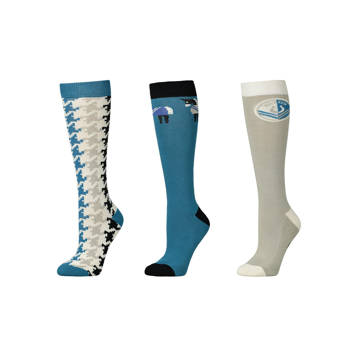 DUBLIN 3 Pack Adults Socks Nordic Emblem