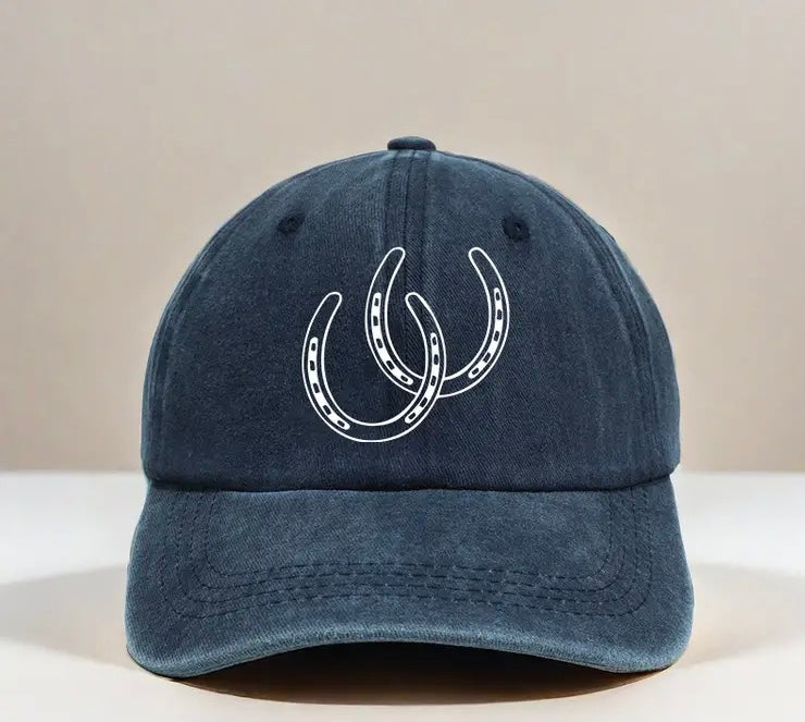 Happy Hoof Distressed Cotton Caps