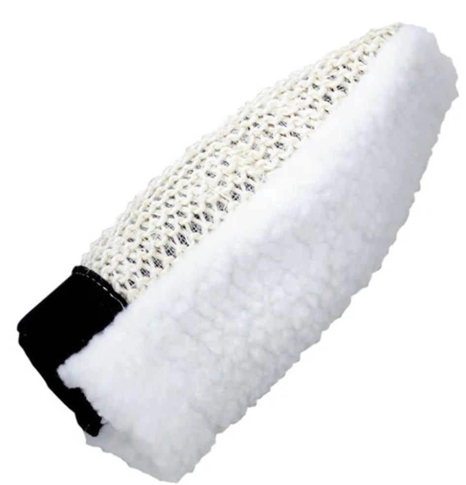 ROMA Fleece Back Sisal Grooming Mitt