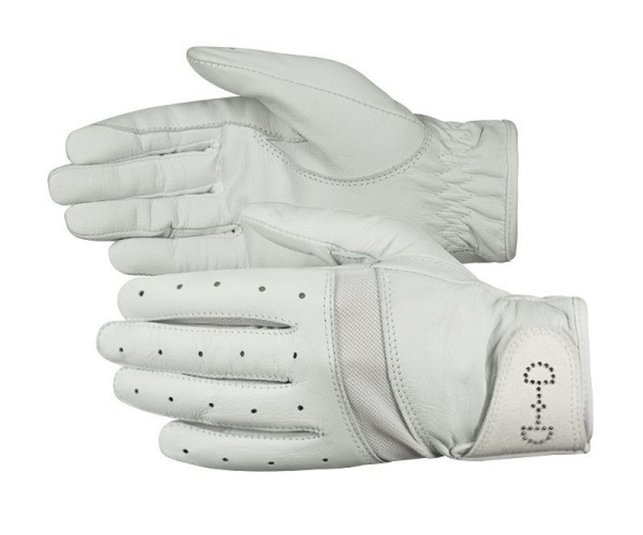 HORZE Leather mesh gloves