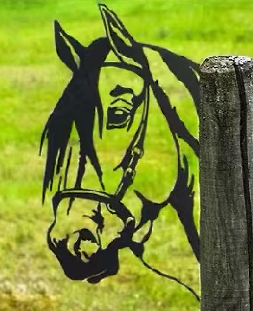 Horse Metal Art Sculpture Farm Fence Art Wall