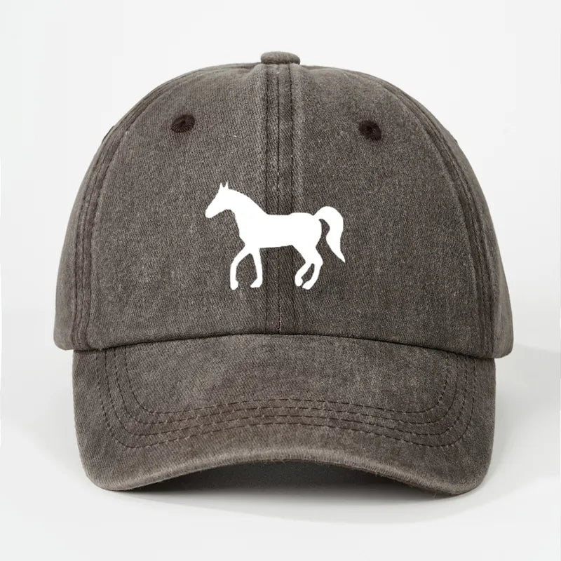 Happy Hoof Distressed Cotton Caps