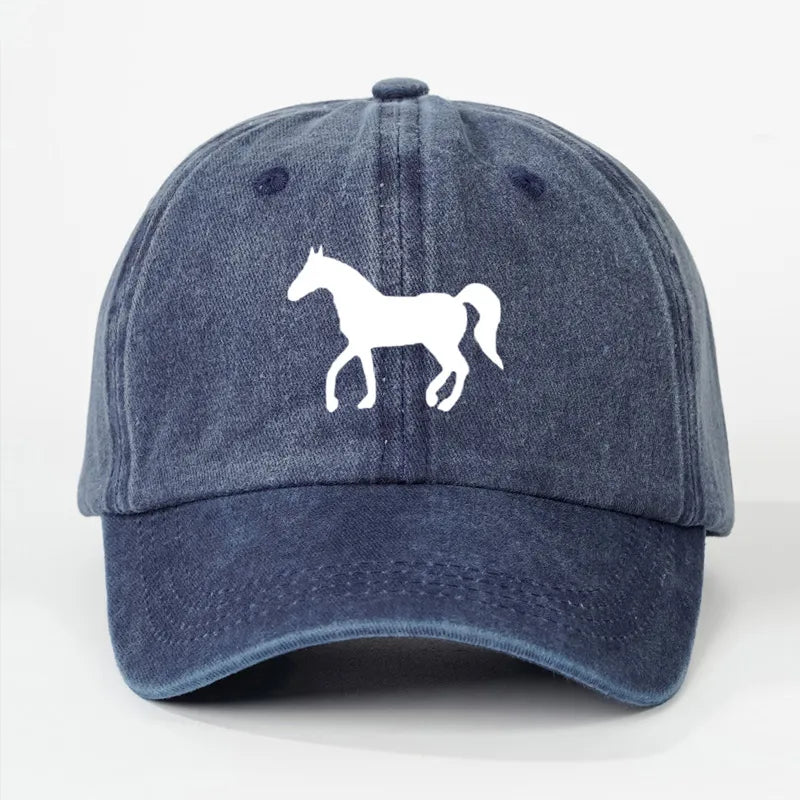 Happy Hoof Distressed Cotton Caps