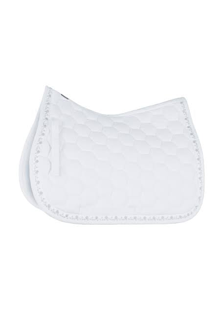 Horze Kaitlin All Purpose Saddle Pad with Flower Piping