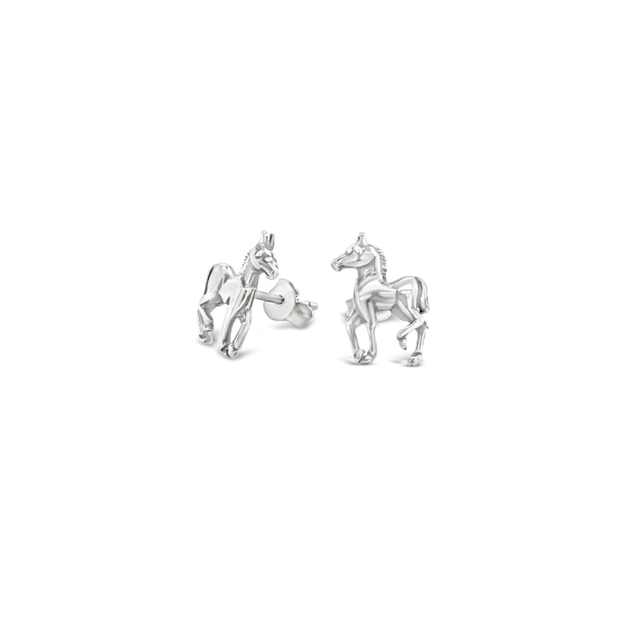 Small Pony Stud Earrings