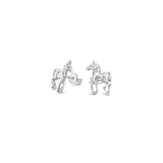 Small Pony Stud Earrings